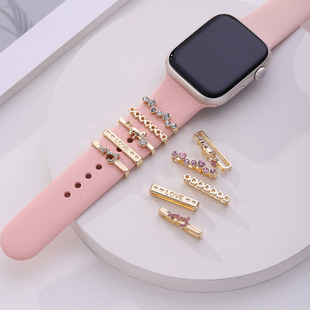 For apple watch watch watch watch watch watch watch watch watch watch with silicone watch strap decoration ring