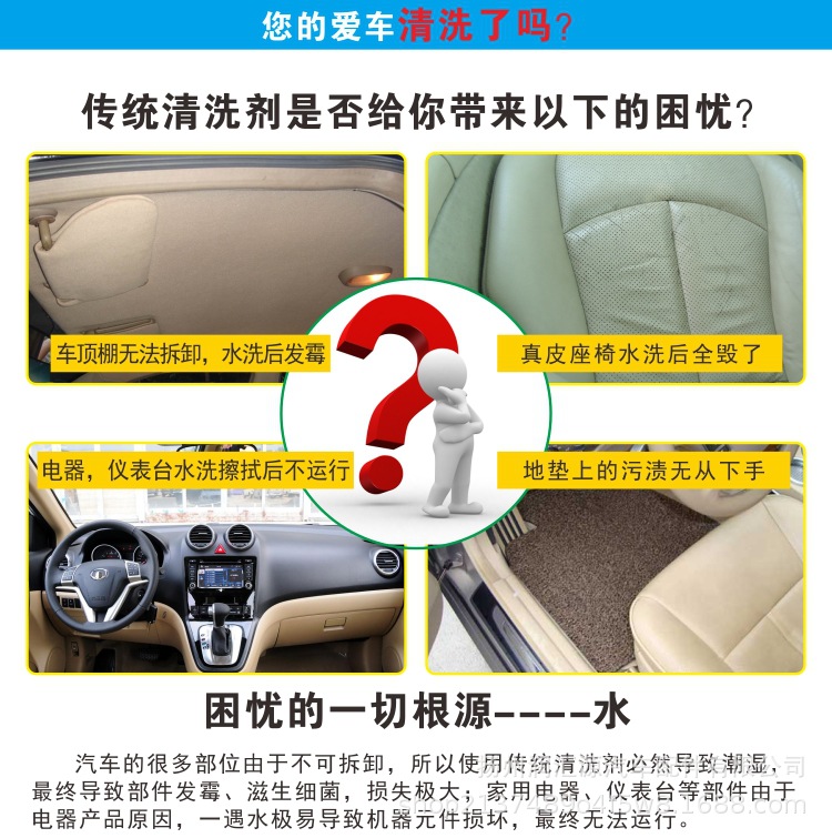 Baotili Foam Cleaning Agent, Car Interior Cleaning Liquid, Stain Remover, Shoe Cleaning Agent, Sofa Fabric Cleaning Agent, Multi-Purpose