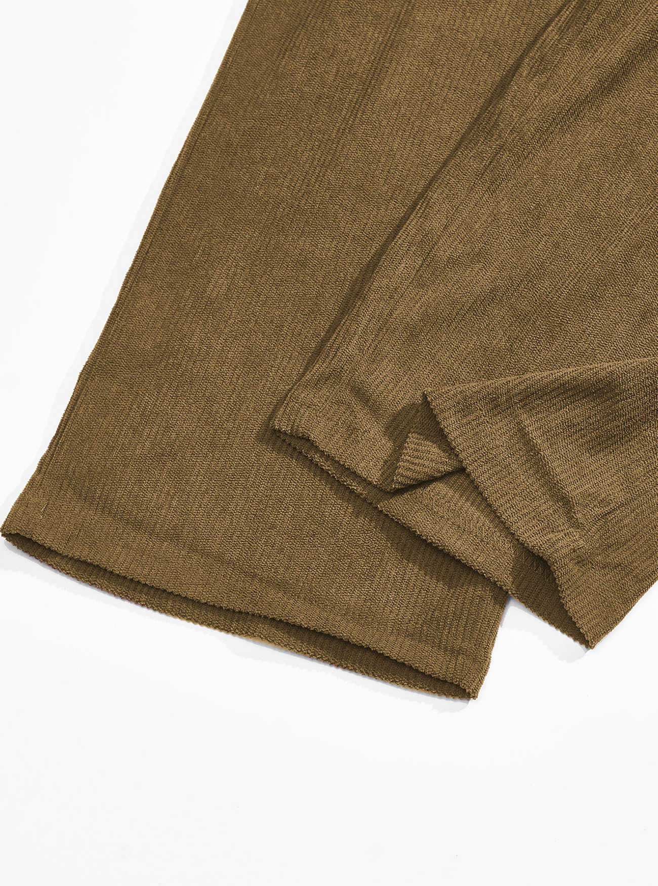 Monochrome Herren-Sommer-Arbeitshose im amerikanischen Retro-Stil, lässige Sporthose, lockere, gerade Cordhose mit weitem Bein_voghion.com