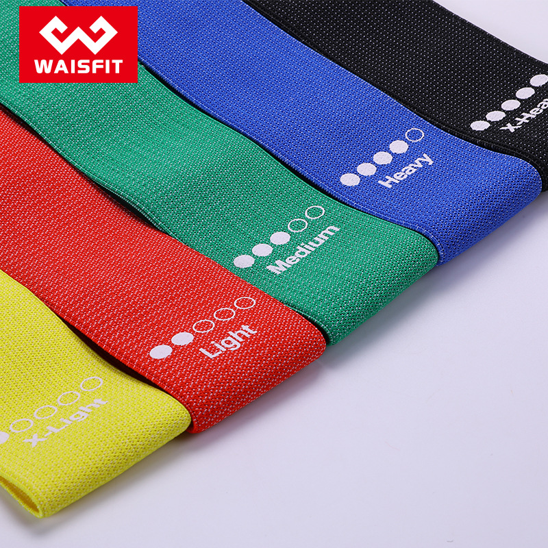 Hook Knitting Resistance Band Yoga Pull Rope Buttocks Torture Circle Fitness Elastic Rope Printed Calf Lift Circle Set 