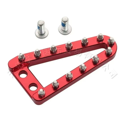 Extended and Enlarged Motorcycle Brake Lever Triangle Suitable for Ktm Husqvarna Gasgas Off-Road Modification (Motorcycle pedals) - flat-red