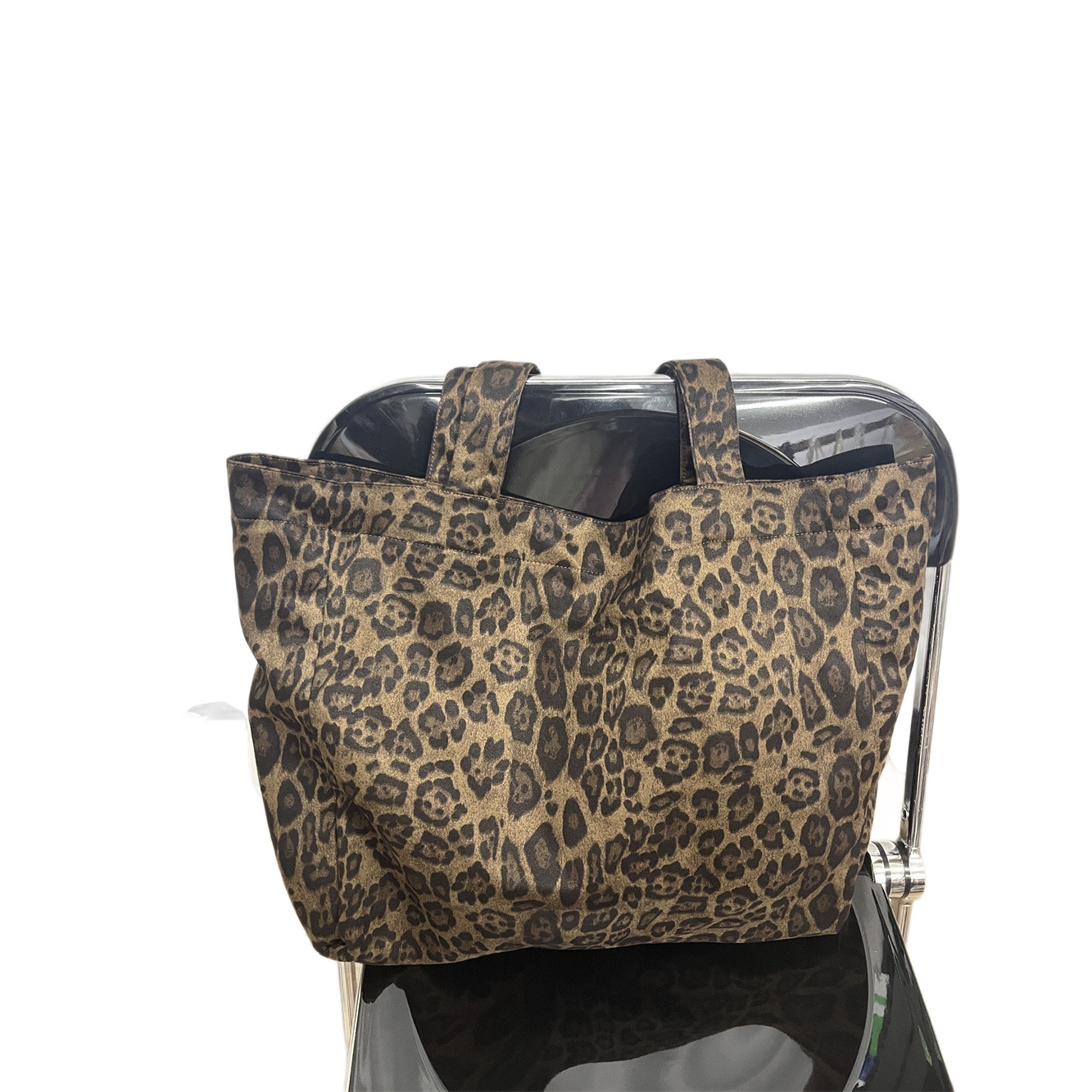 Korean Style High-Texture Suede Leopard Print Tote Bag - Autumn/Winter Thickened Large Capacity Women's Handbag - Thumbnail 5