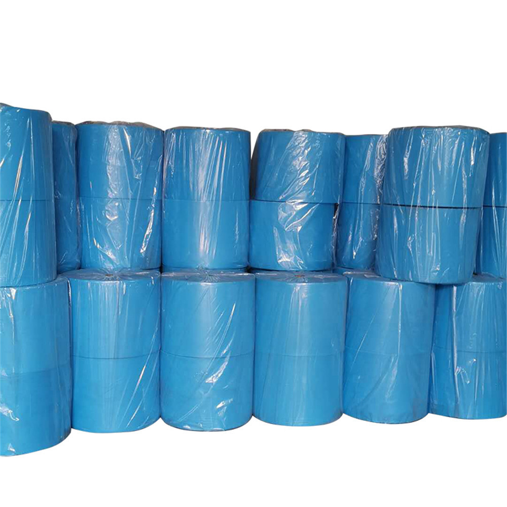 SSPP+PE淋膜无纺布一次性隔离衣手术服蓝色复合型覆膜面料防护