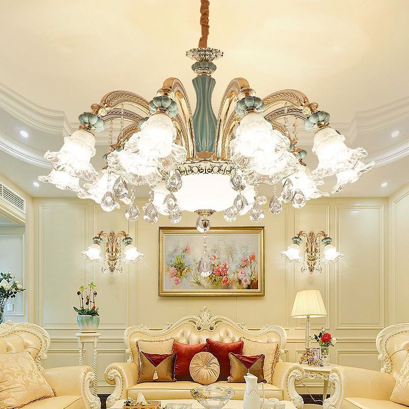 Light Luxury Crystal Chandelier Internet Celebrity New Model for Living Room, Dining Room, and Bedroom, French-Style Luxurious Palace European Luxury Light Luxury Crystal Chandelier Internet Celebrity New Model for Living Room, Dining Room, and Bedroom, French-Style Luxurious Palace European Luxury