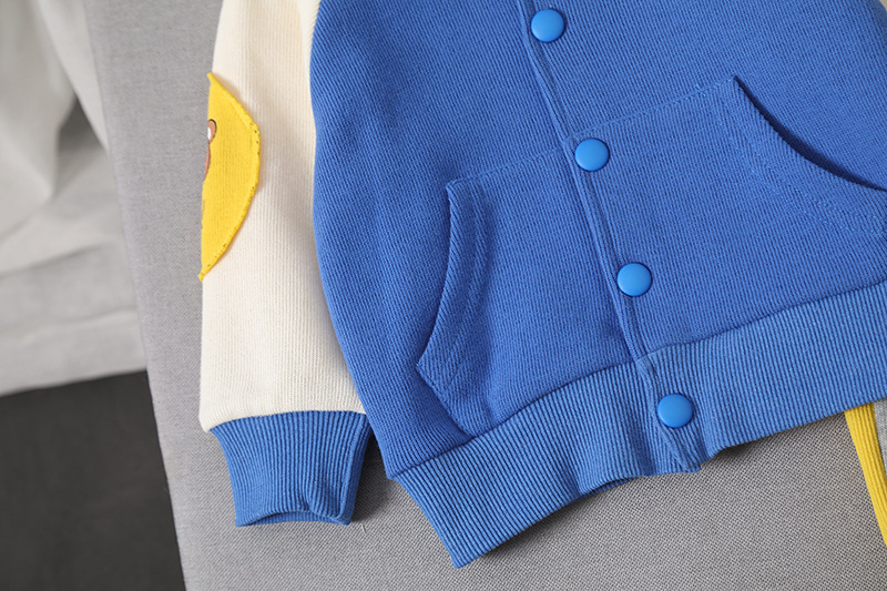 2022 New Spring Autumn Clothing Set Korean Edition Boys Handsome Middle and Young Children's Western Sports_voghion.com