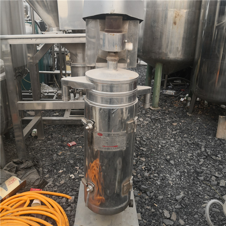 二手GQ150管式离心机中药提取固液分离全新油脂分离设备工作原理