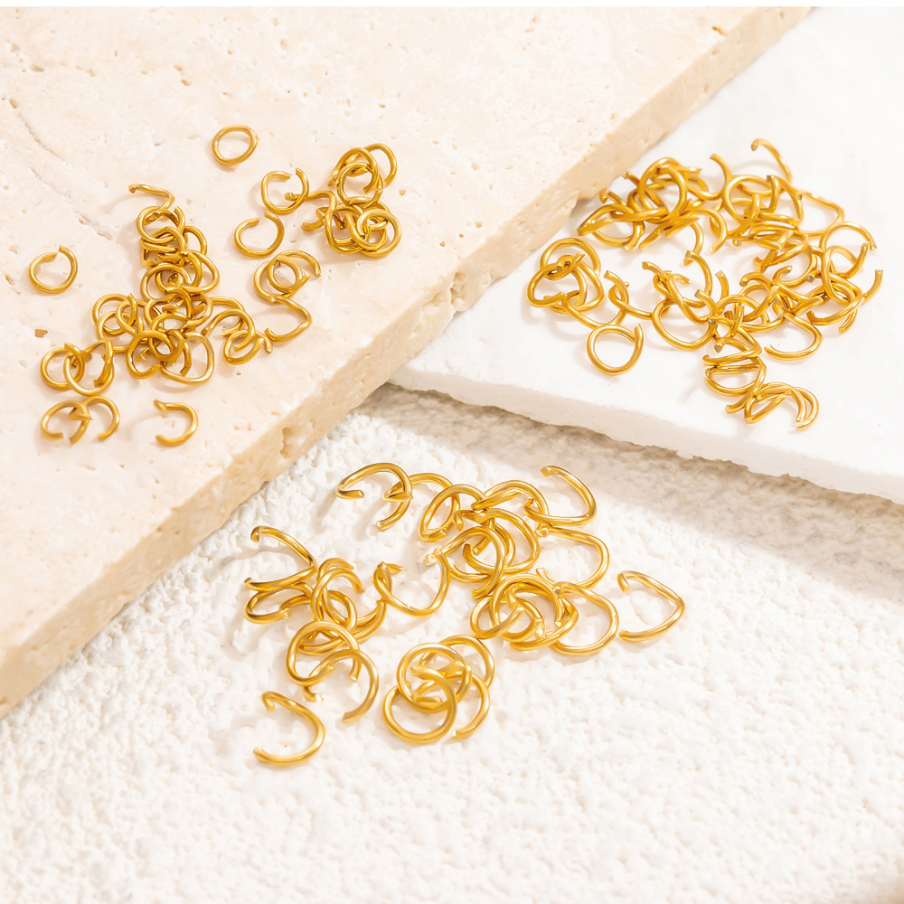 Necklace buckle Bag Accessories Type 1000 Pieces Per Pack 100 PCS/Package 304 Stainless Steel Solid Color Spring Coil Lobster Clasp Jewelry Accessories