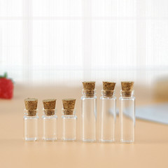 11mm hole mouth wooden stopper glass bottle small capacity control bottle floating bottle wish bottle sealed pendant bottle powder dividing bottle