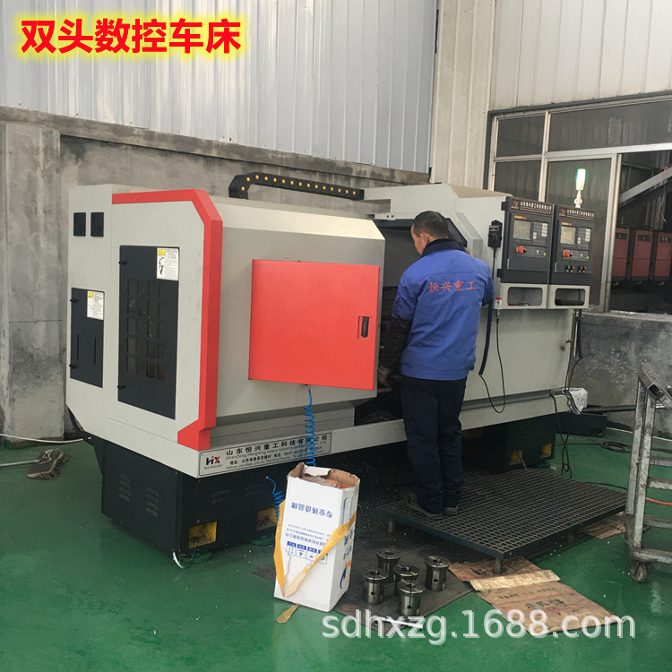 矿用钻杆车螺纹双头数控车床 铝料滚筒镗孔机 同心度好打中心孔机