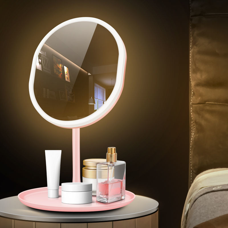 Oval LED makeup mirror Student Dormitory Makes Light Ins Douyin Same…