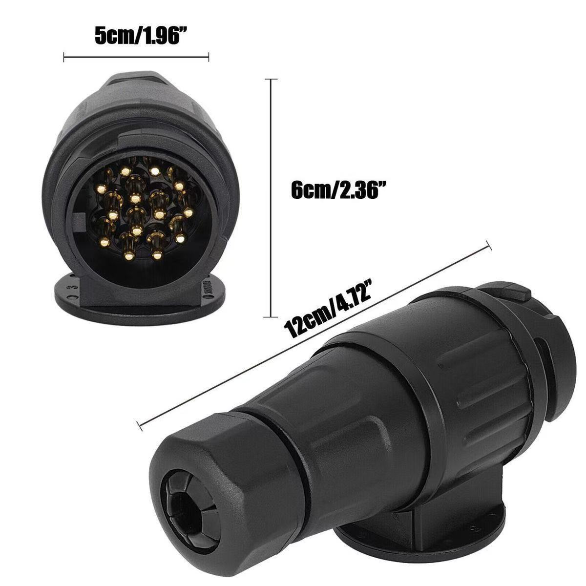 European-Style Vehicle 13-Pin 12-Volt Plug 13-Hole Trailer Signal Light Display