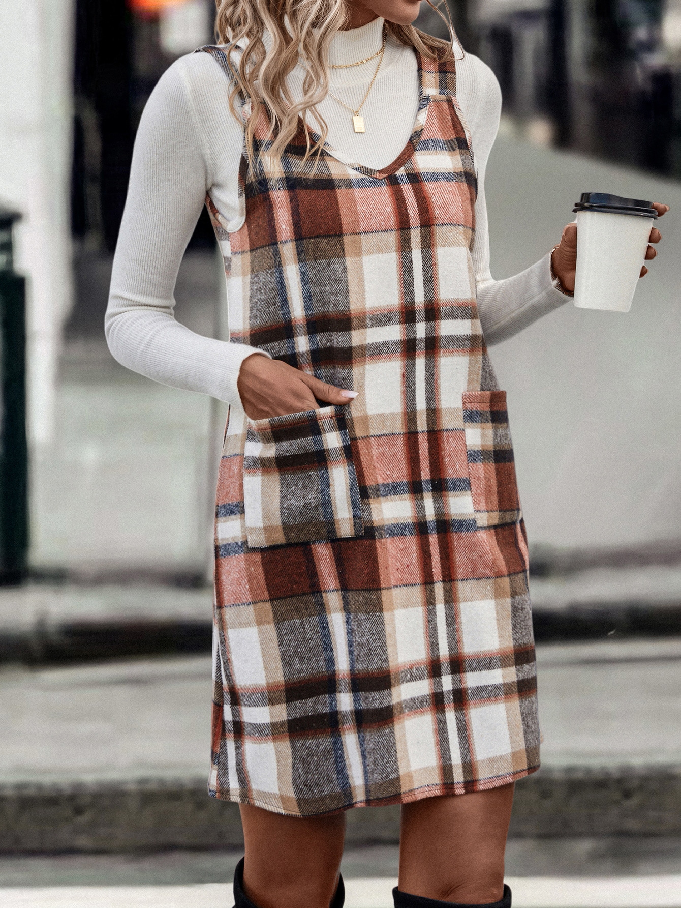 Checkered Dress Image 4