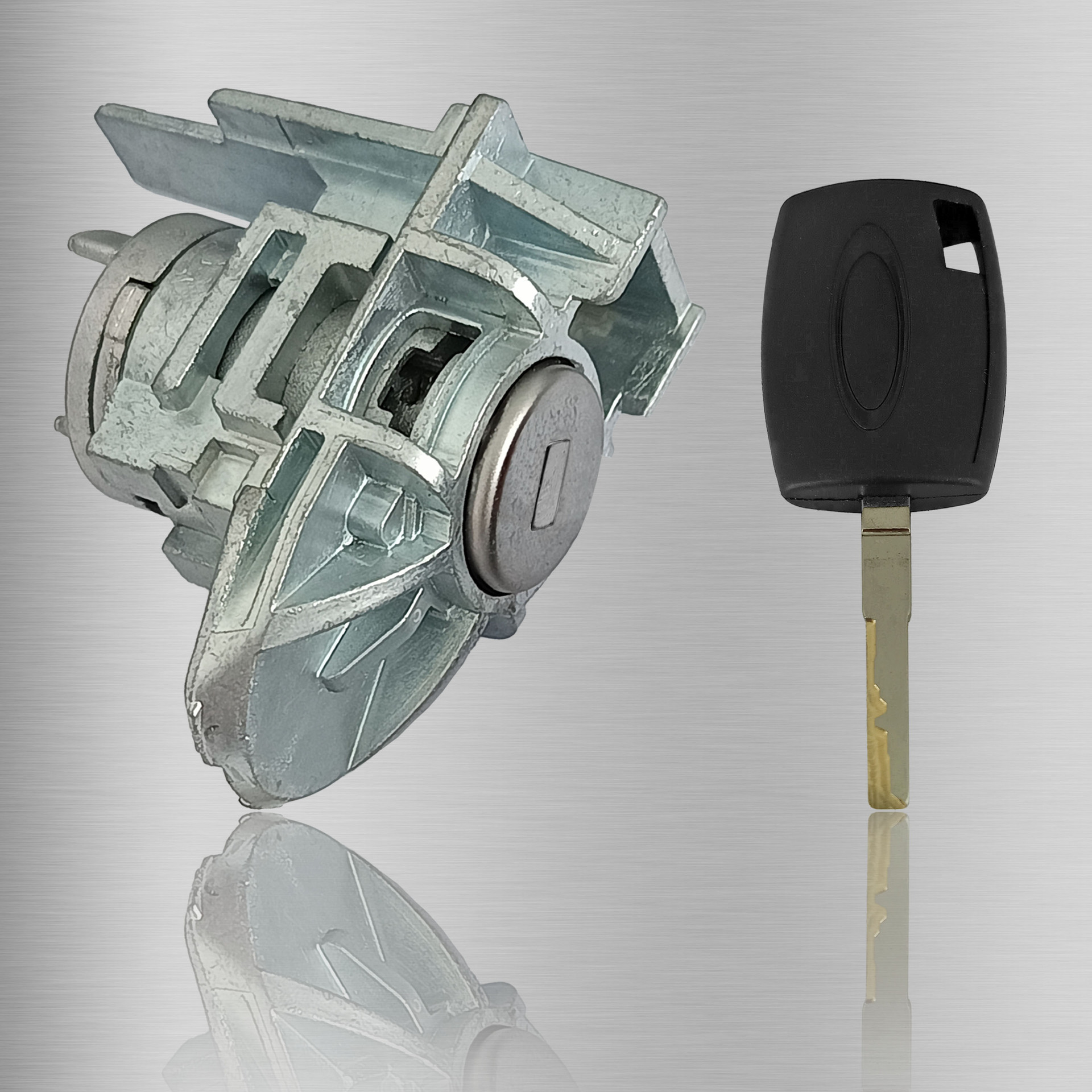 适用于新款福克斯左门锁福特翼博门锁芯1把钥匙汽车锁芯汽车配件