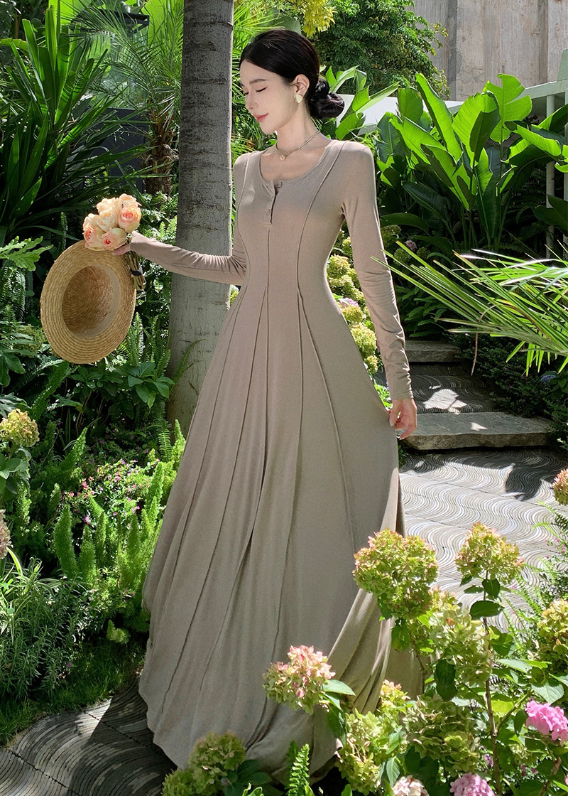 F6871 750K VÁY ĐẦM LIỀN THÂN DÁNG DÀI NỮ SHETDT ÁO LEN DÁNG ÔM BODY GỢI CẢM SEXY THỜI TRANG NỮ G02 SẢN PHẨM MỚI