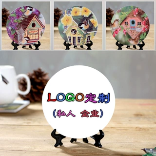 吸水陶瓷杯垫速干隔热二次元杯垫创意LOGO茶杯文创伴手礼品定制
