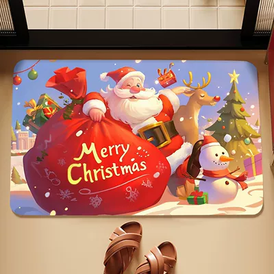 Avtomobil döşəmə paspasları – Stain-Resistant Entrance Door Mat - christmas-mail-love-4060cm-new-diatom-mud