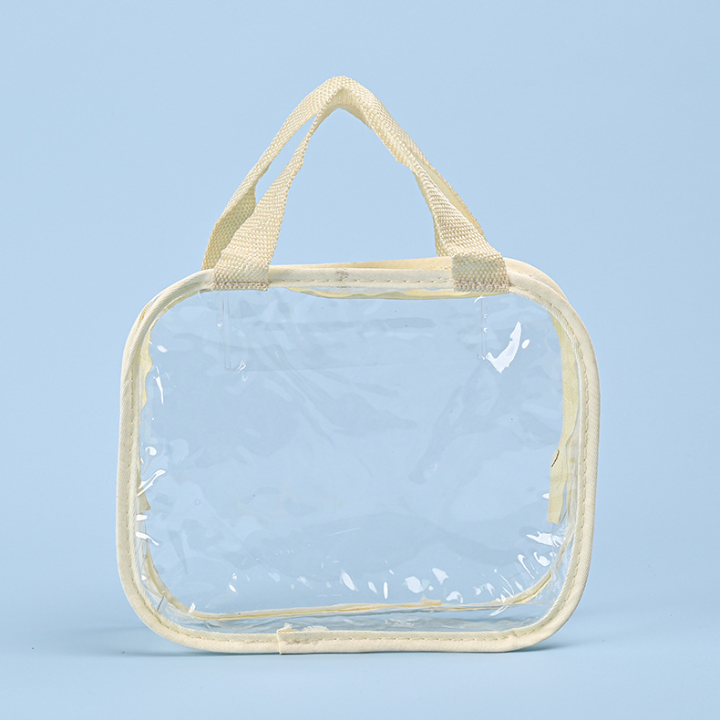 厂家批发供应透明PVC手提袋化妆品收纳袋购物礼品袋时尚果冻包