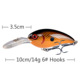 Floating Crankbait Fishing Lures Hard Baits Bass Trout Fresh Water Fishing Lure