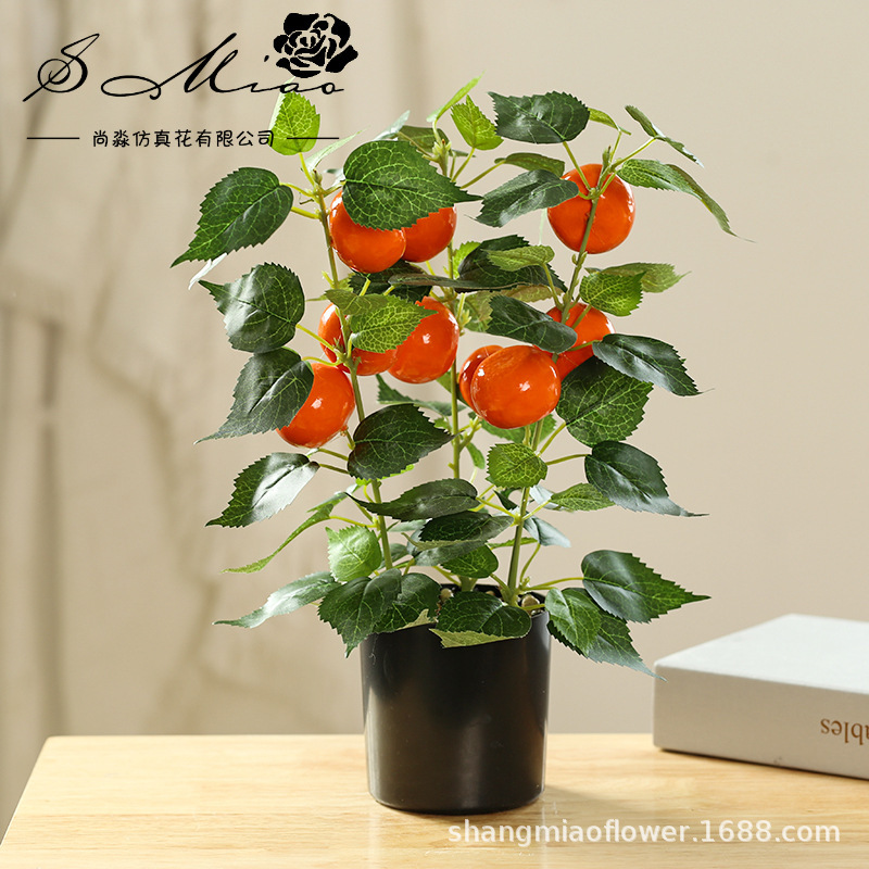 Flores artificiales, frutas simuladas, bonsái grande, flores artificiales directamente del fabricante, decoración del hogar artificial elegante y creativa, dropshipping disponible.