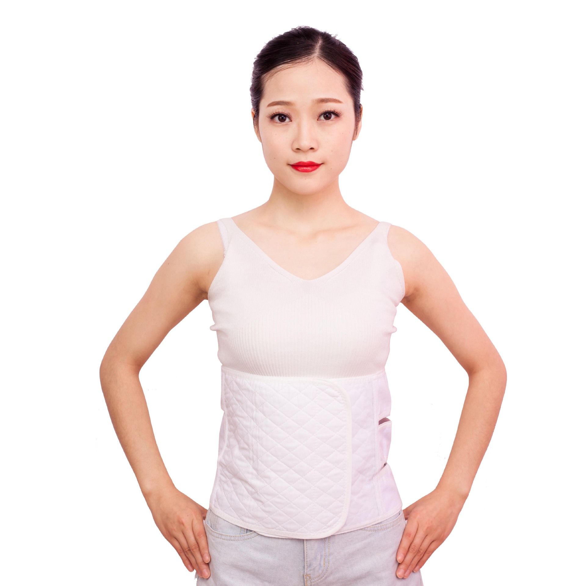 Manufacturer Wholesale Postpartum Restraint Belt Breathable Abdominal Fixation Belt White Cotton Abdominal Belt Abdominal Tightening Belt