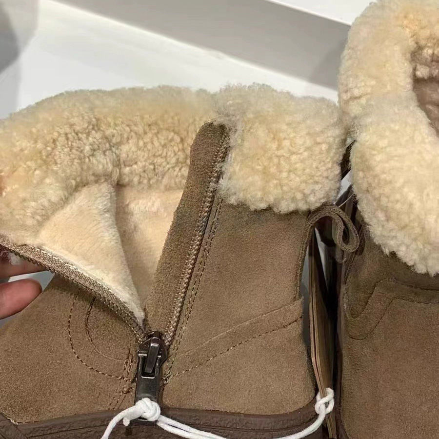 Chaussures pour enfants filles bottes en coton épais en fourrure hiver nouvelles bottes de neige pour enfants bottes chaudes pour garçons_voghion.com