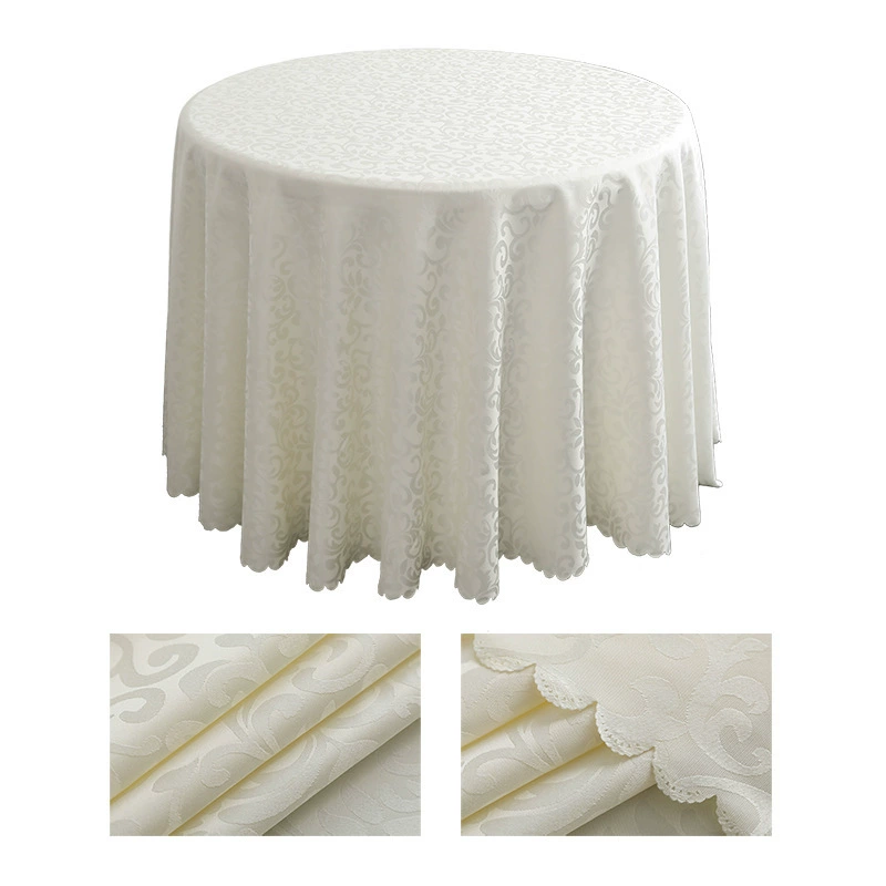 Foreign trade European -style wear -resistant high -temperature table cloth hotel anti -slip wedding banquet house cloth tither round tablecloth