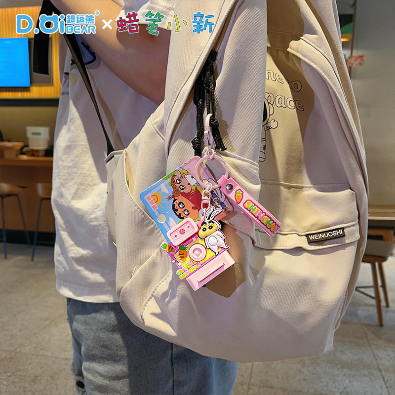 本物の漫画クレヨンしんちゃんポラロイドキーホルダースクールバッグペンダントカップルバッグキーホルダーペンダント小さなギフト|undefined