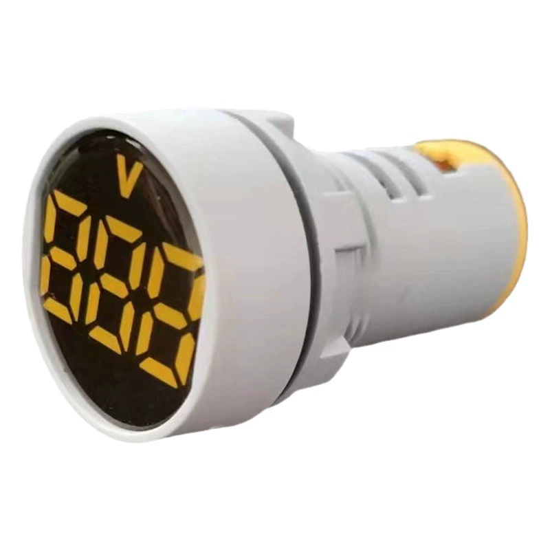 Светодиодный мини-цифровой дисплей круглый индикатор напряжения постоянного тока переменного тока сигнал лампы частоты переменного тока инструмент завод питания