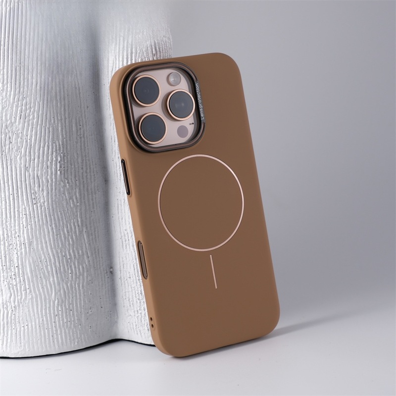 Apple 17promax マットな肌触りのファインサークル磁気吸着携帯電話ケース iPhone16 ハイエンド保護カバー 15 に適しています。|undefined