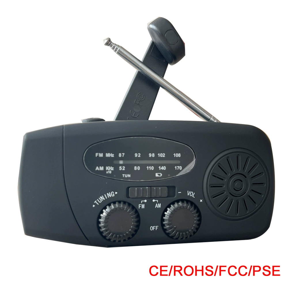 Аварийное радио с ручным управлением, многофункциональное солнечное радио для предотвращения катастрофи на открытом воздухе, может быть выходная