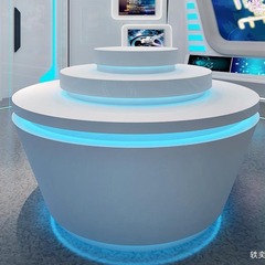 Booth with paint technology, island display stand, exhibition booth, creative glowing paint display, suitable for mobile phone stores