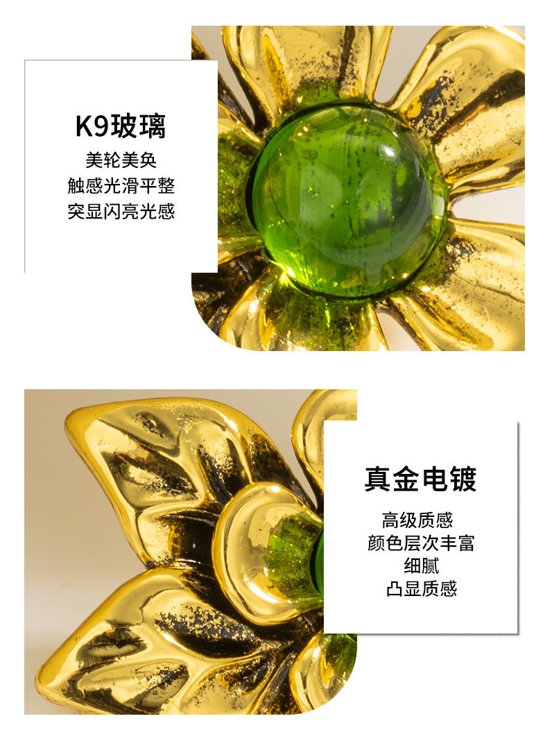 中古风优雅花朵胸针复古文艺气质花卉别针旗袍配饰小众