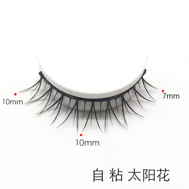 Pestañas postizas autoadhesivas sin pegamento Dequ Tira Pestañas traje de pelo de visón natural pequeño diablo tallo transparente