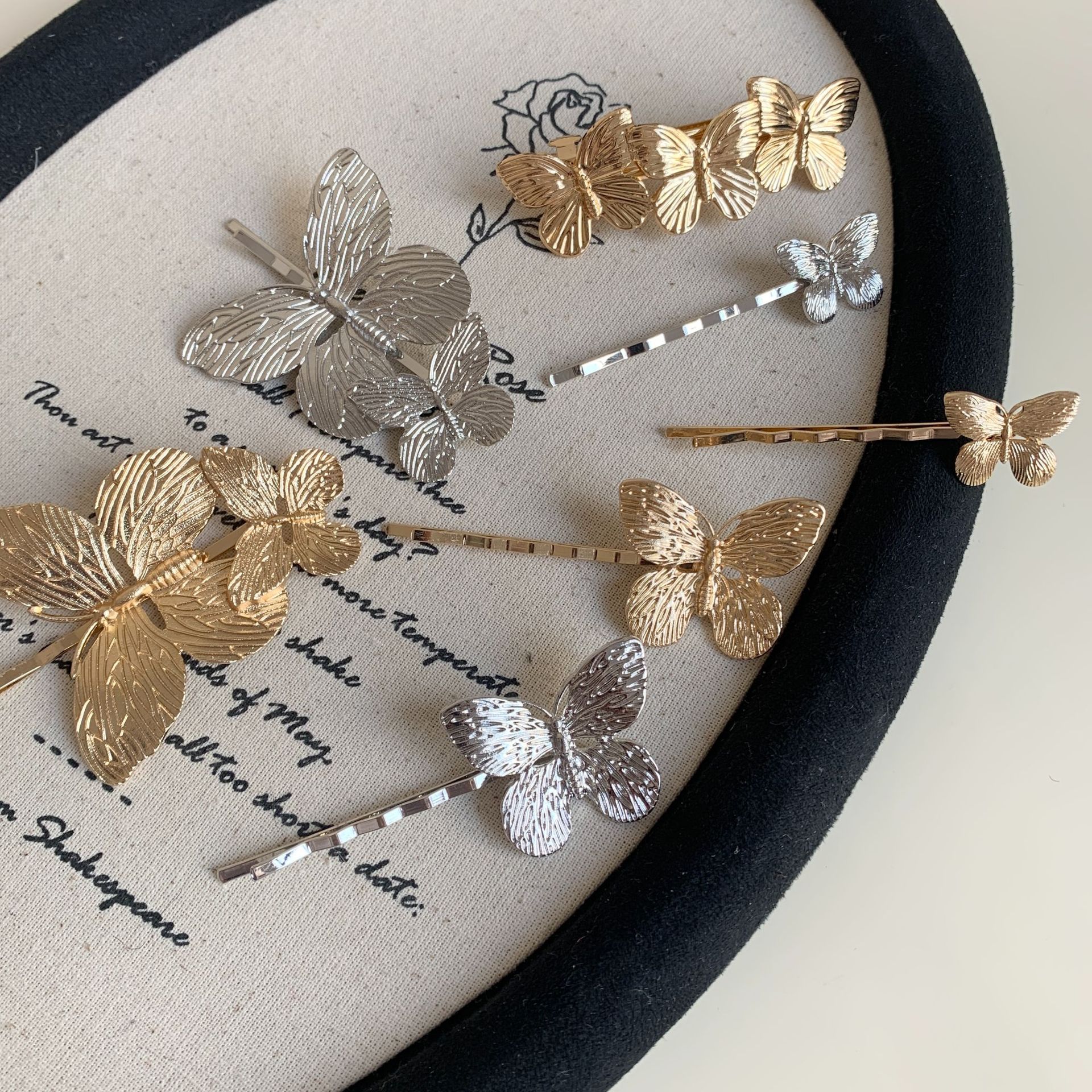 Elegant, Glam Style Elegant Glam Women's Butterfly Alloy Hair Clip