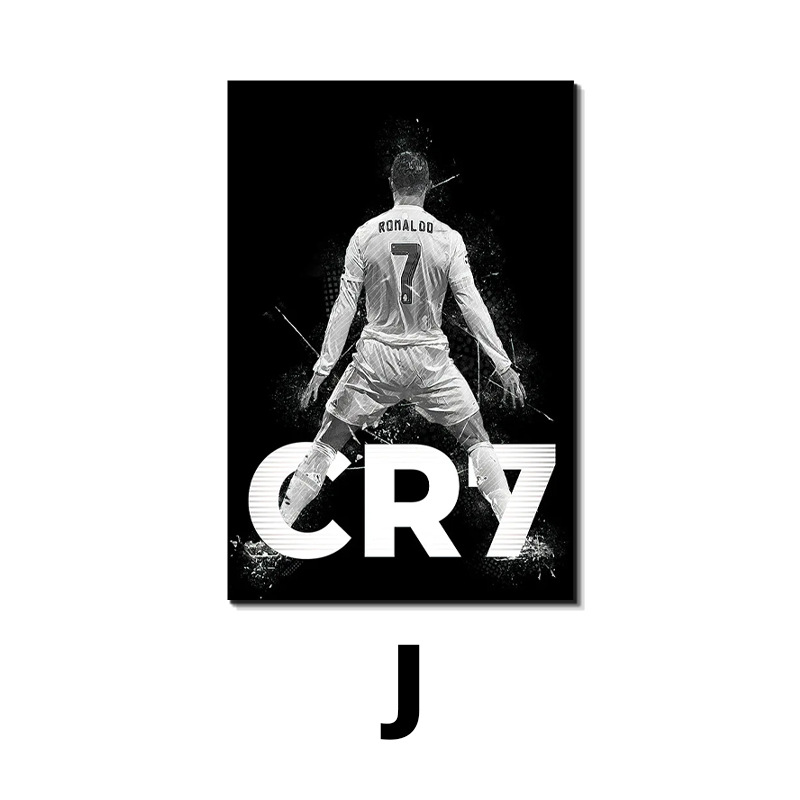 Estrella del fútbol Messi Decoración Pintura Carteles Copa del Mundo Deportistas Sala de estar Dormitorio Paredes Pintura en lienzo Jet