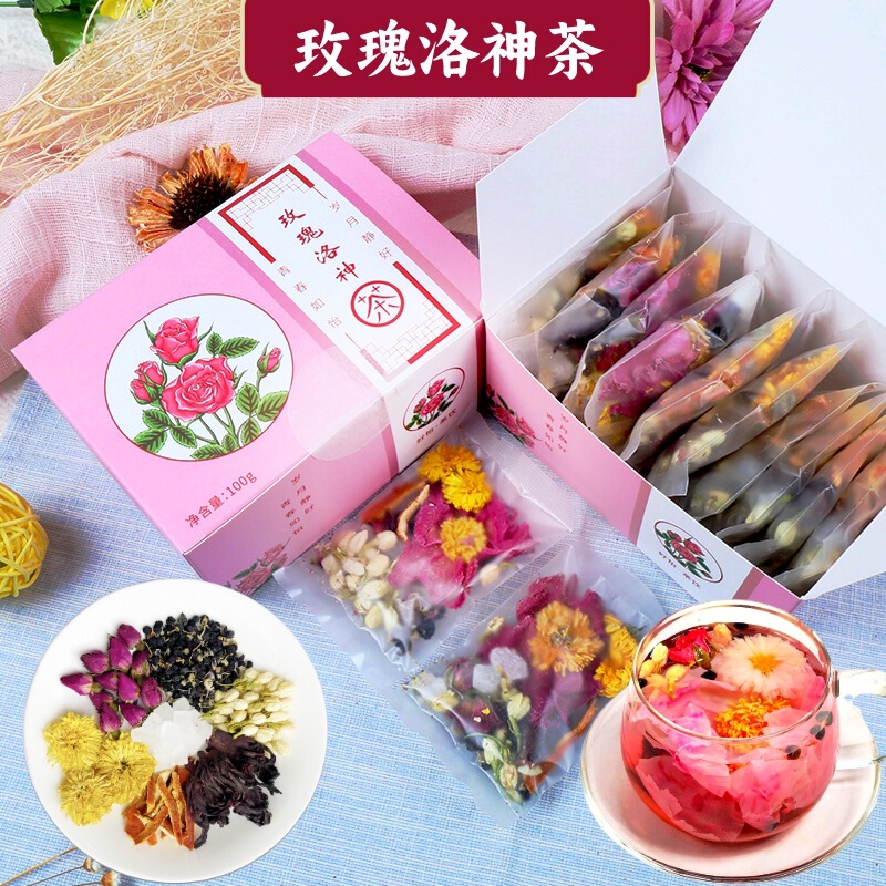 Rose Luoshen tea tangerine peel Roselle flower tea wholesale Black wolfberry tea chrysanthemum tea rose tea jasmine tea