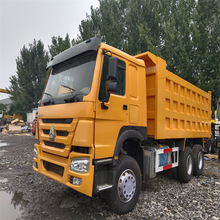 出口豪沃HOWO 6X4二手工程自卸车 后八轮自卸土方工程渣土车