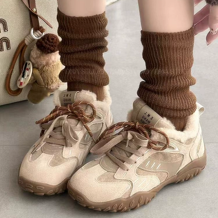 Модные морально обучающие Forrest Gump туфли для женщин 2024 зима новая толстая подошва, универсальные, комфортные, повседневные, лёгкие спортивные мужские туфли