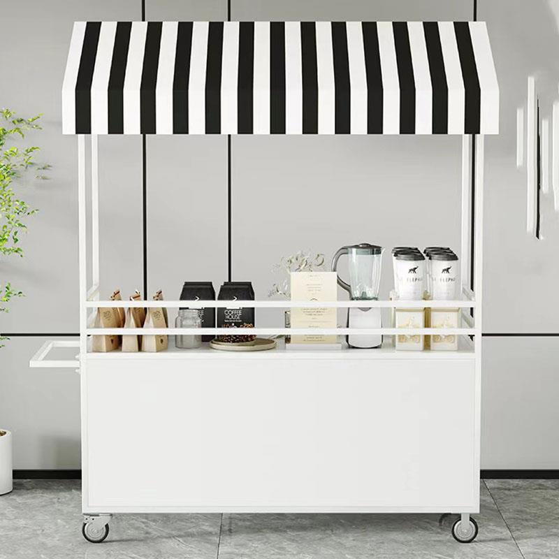 夜市美食摆摊车户外移动餐车功能流动摆摊铁艺集市促销摊位