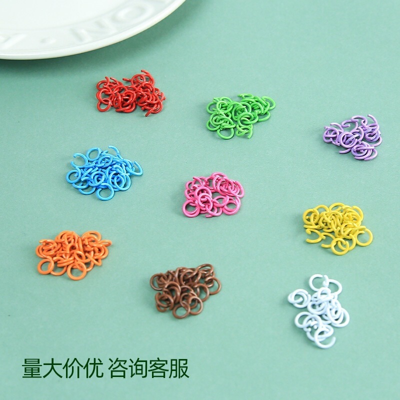 Colorful Zinc Alloy Painted 10mm 8mm Open Rings DIY Handmade Material Connecting Rings Mobile Phone Accessories Wholesale Colorful Zinc Alloy Painted 10mm 8mm Open Rings DIY Handmade Material Connecting Rings Mobile Phone Accessories Wholesale