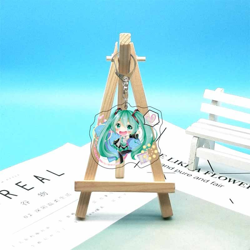 初音未来 miku花初音雪初音学生 动漫二次元周边亚克力钥匙扣挂件|undefined