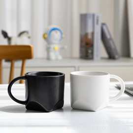 北欧哑光陶瓷杯咖啡杯办公马克杯简约喝水杯送礼 批发杯子定logo