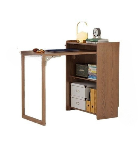 Solid wood bookshelf and desk set, home bookshelf, folding desk, writing desk, computer desk, study desk
