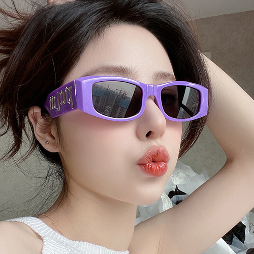 Ole Ole 2024 New Cross-border Fashion Square Sunglasses Men's Letter Punk Style Women's Internet Famous Brand Eyewear 