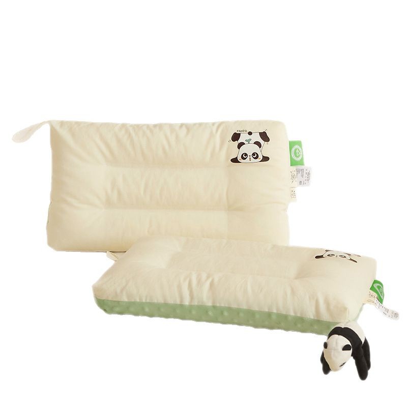 Almohadas de algodón de clase A para niños mayores de 6 años, almohadas Doudou para bebés, un par de almohadas pequeñas para estudiantes, hombres para la siesta