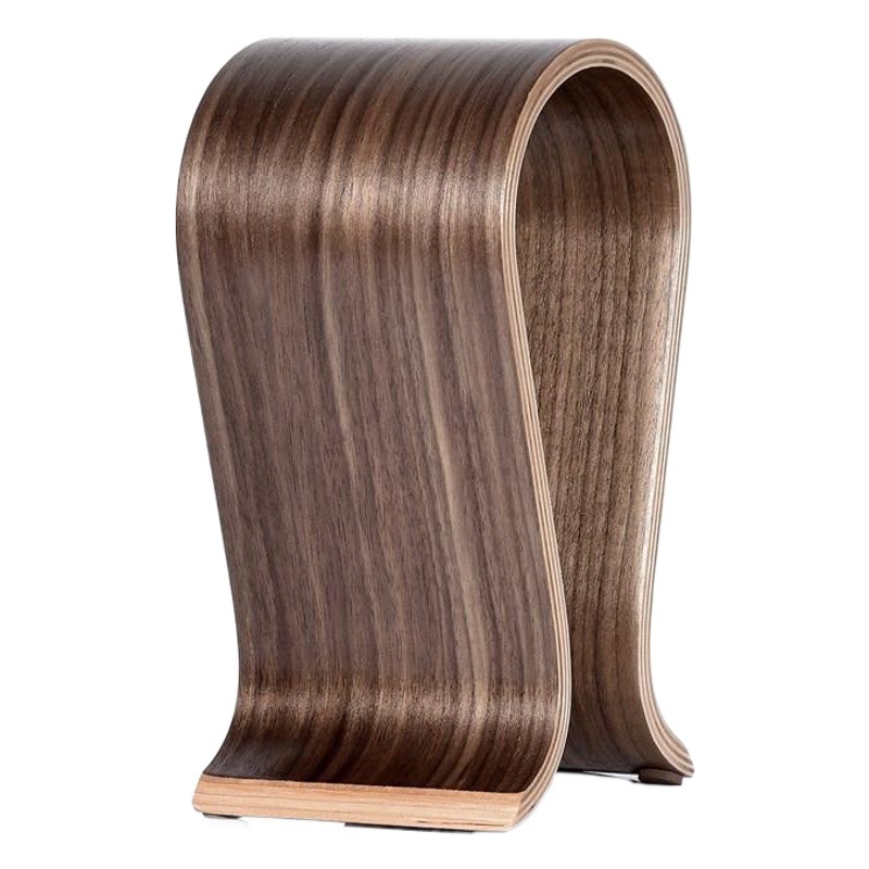 Soporte de auriculares alineart soporte de exhibición de nogal soporte de auriculares creativo soporte de auriculares en forma de U