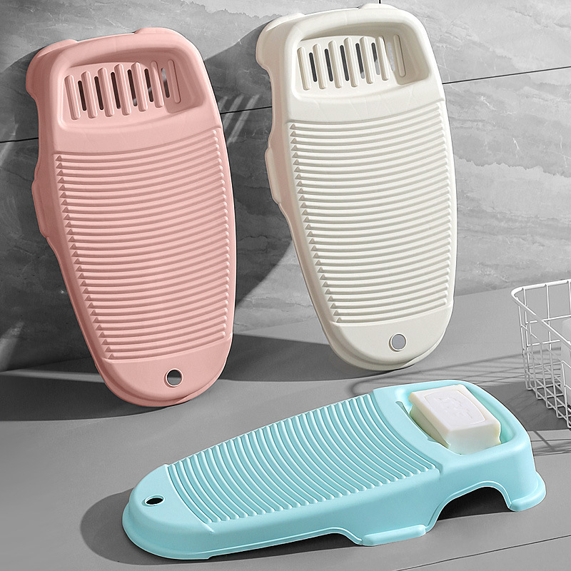 Mini Washboard for Washing Underwear, Washing Socks, Washing Clothes, Non-Slip Washboard, Household Laundry Basin, Plastic Housework Washboard