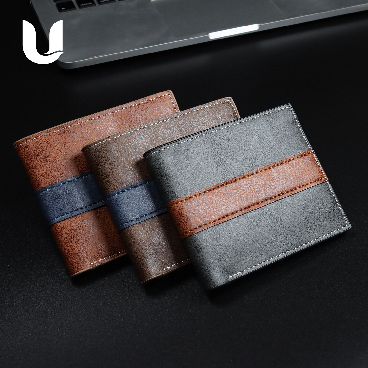 Best-Selling Multifunctional Casual Wallet with Multiple Card Slots, Oil-Waxed Leather Id Card Holder, Men's Wallet