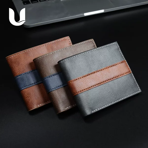 Best-Selling Multifunctional Casual Wallet with Multiple Card Slots, Oil-Waxed Leather Id Card Holder, Men's Wallet
