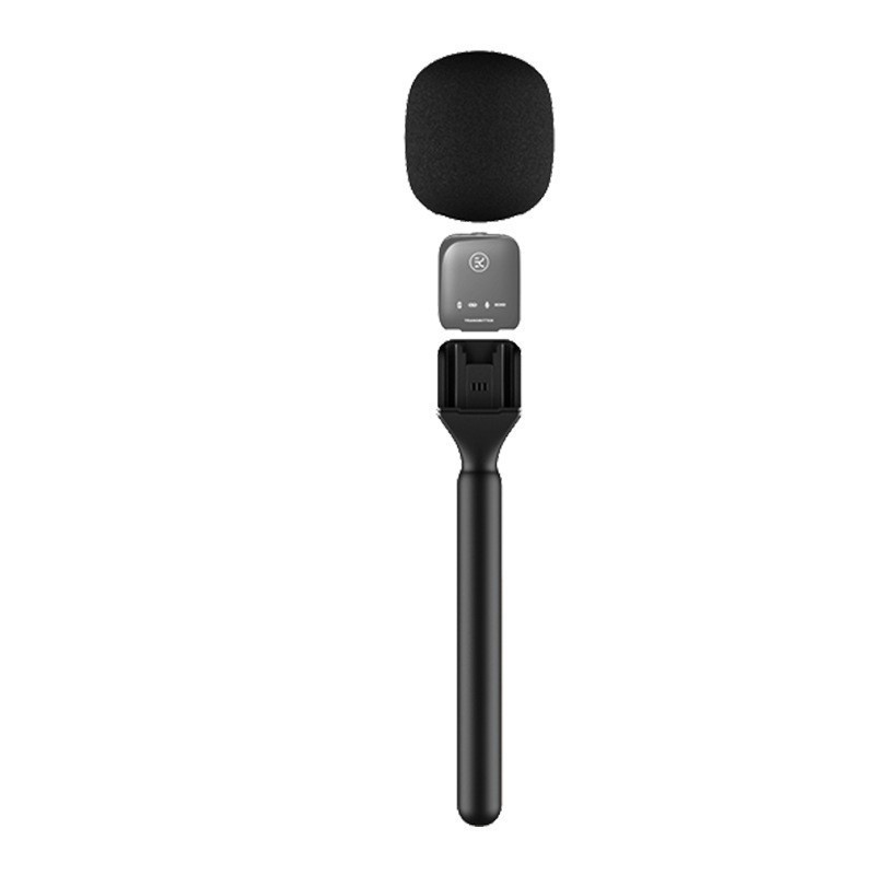 Wireless Microphone Handheld Stick-Style Recording Device for Interviews, Handheld Rod for Live News, Tv Reporters, Outdoor Use 4